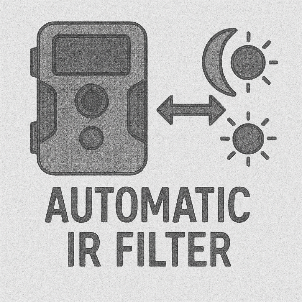 Automatický IR filter v lesných kamerách