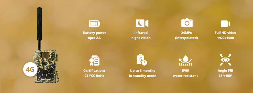 Wachman Rio4G Poľná kamera